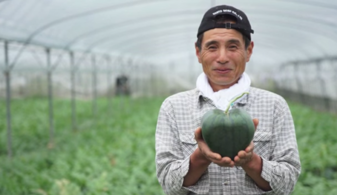 L'agricoltore Hiroichi Kimura