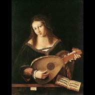 Veneto-Donna che suona il liuto