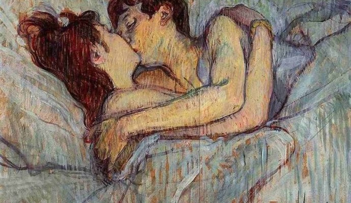 A letto, il bacio, Henri de Toulouse-Lautrec
