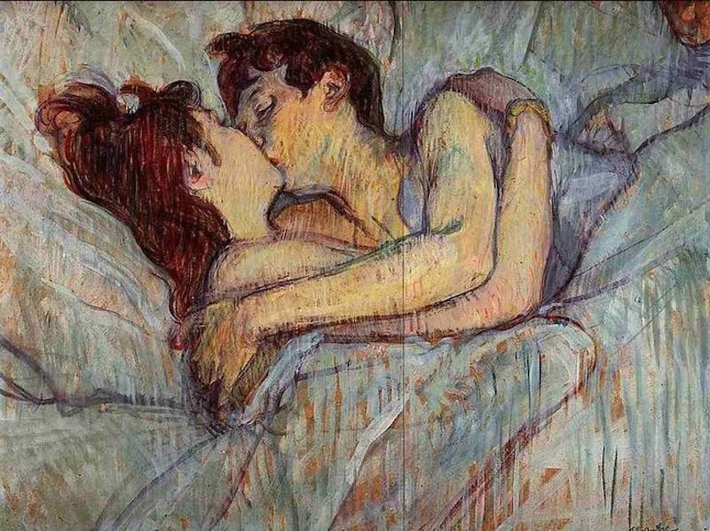 A letto, il bacio, Henri de Toulouse-Lautrec
