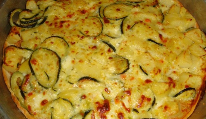 Torta salata alle zucchine