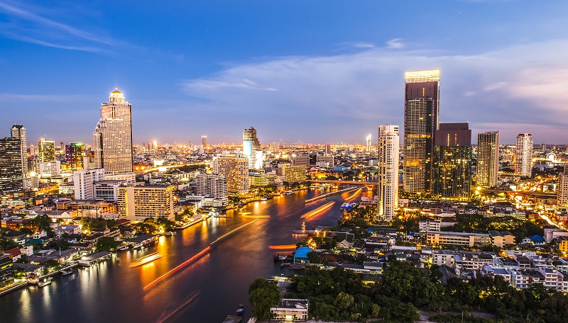 Bangkok city at night