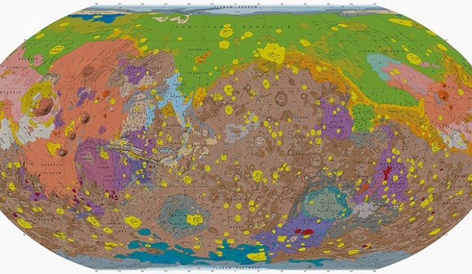 La più completa mappa di Marte