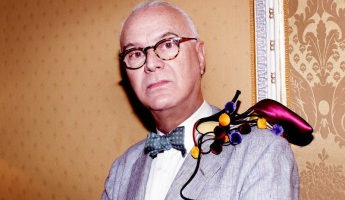Il designer di scarpe Manolo Blahnik