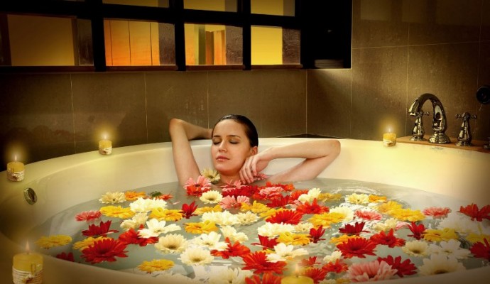 Un bagno rilassante