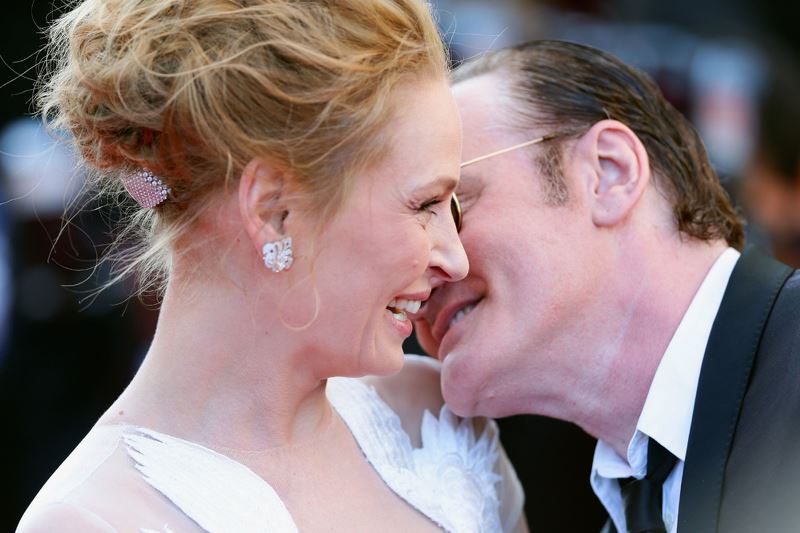 Uma Turman e Quentin Tarantino