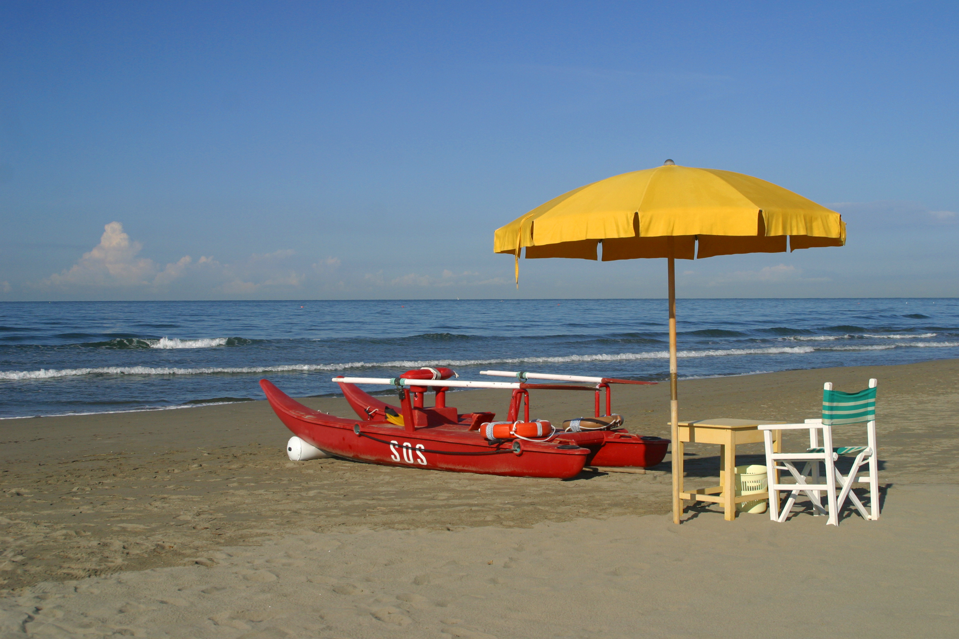 forte dei marmi, ombrellone bagnino