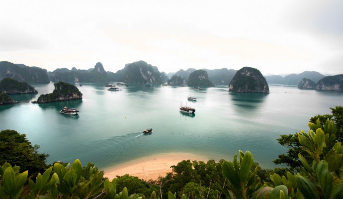 Una splendida vista della Baia di Halong