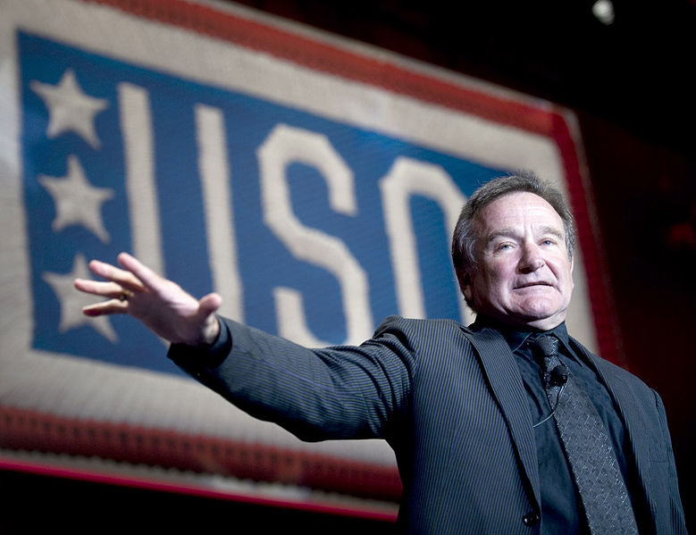 Un immagine recente dell'attore americano Robin Williams