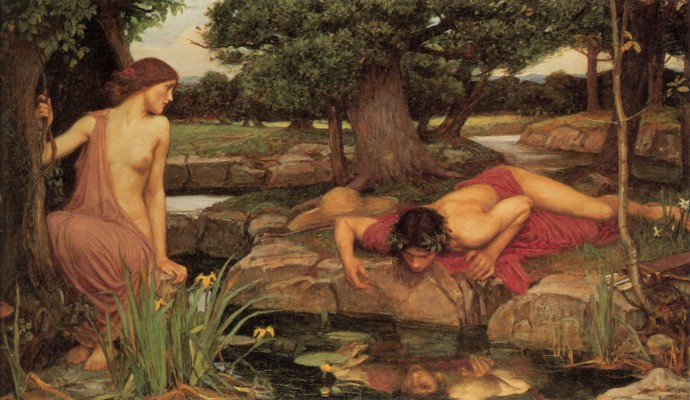 Eco e Narciso di John William Waterhouse (1903)