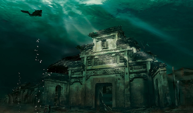 Underwater City in Shicheng, China