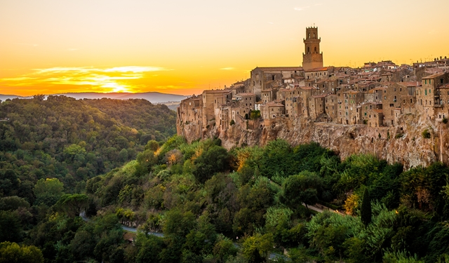 Pitigliano al tramonto