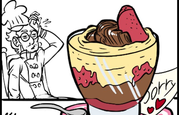 illustrazione zuppa inglese