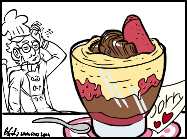 illustrazione zuppa inglese