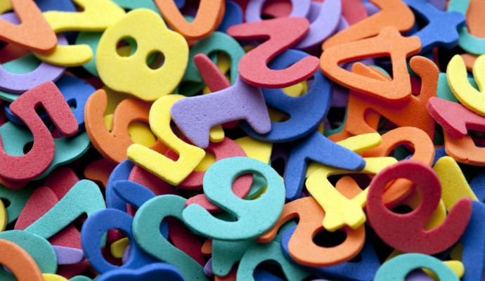 Colourful preschool numbers