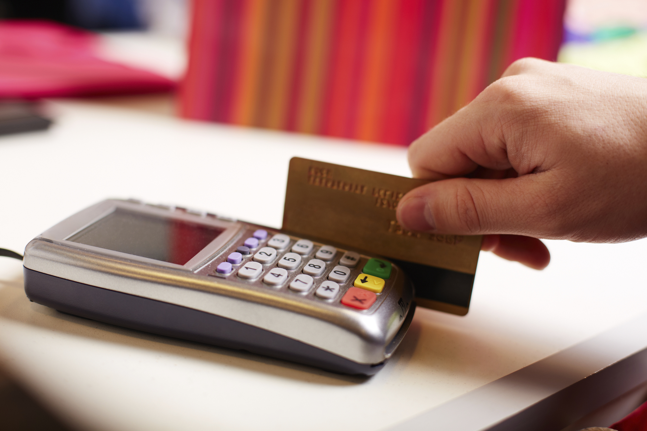 Paying by card