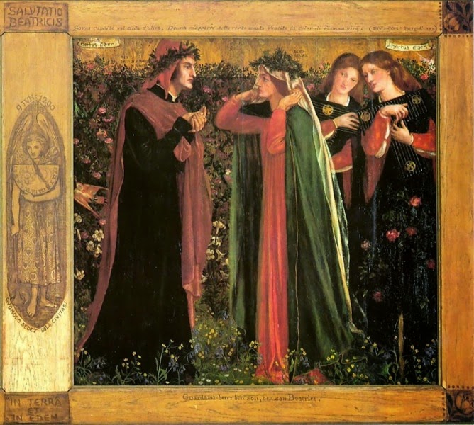 Rossetti - Il saluto di Beatrice a Dante 668