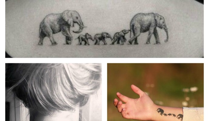 Elefanti-simbolo-da-tatuare-che-rappresenta-la-Famiglia