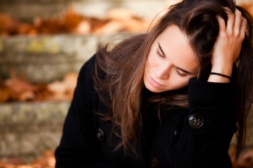 Thoughtful beautiful girl
